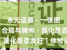 永元证券 · 一张图读懂 · 合规与牌照 · 量化是否友好｜体验记
