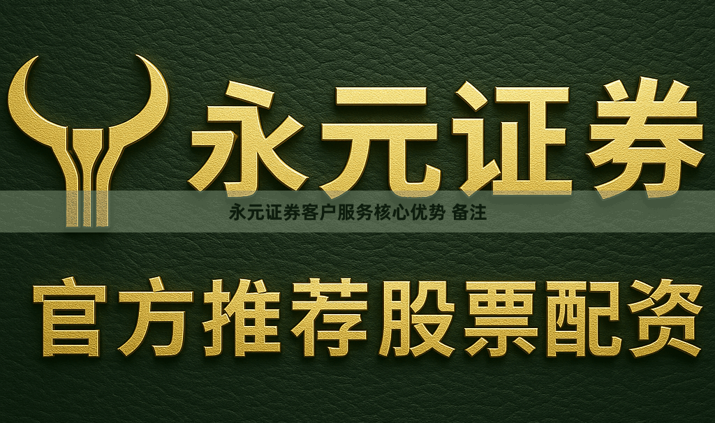 永元证券客户服务核心优势 备注