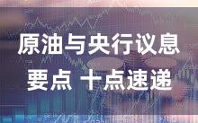 原油与央行议息要点 十点速递