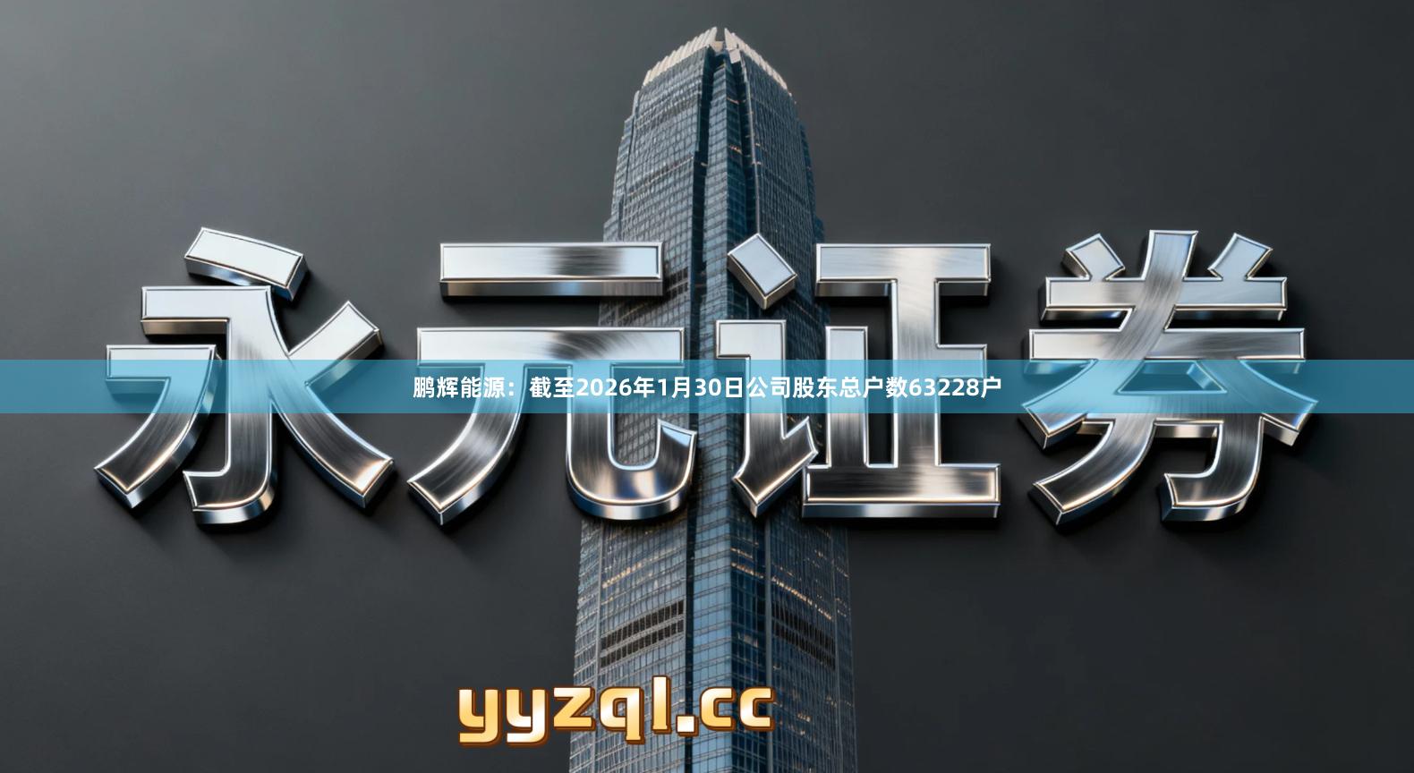 鹏辉能源：截至2026年1月30日公司股东总户数63228户